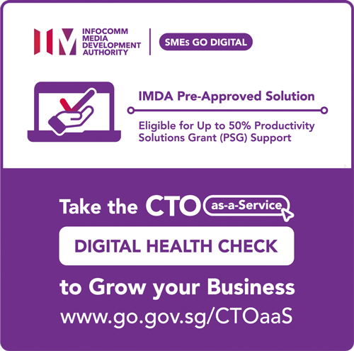 IMDA pre-approved solution — eligible for up to 50% Productivity Solutions Grant (PSG) support